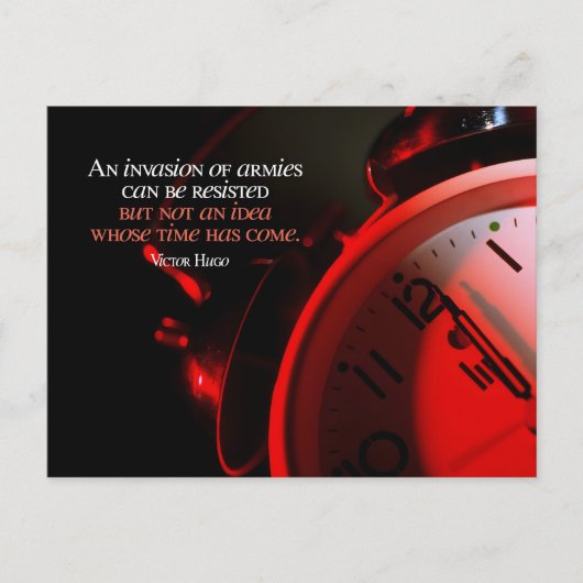 ヴィクトル感動的ウゴ引用文「アイディア」 ポストカード (正面)