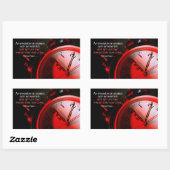 ヴィクトル感動的ウゴ引用文「アイディア」 長方形シール (シート)