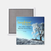 ヴィクトル感動的ヒューゴ引用文マグネット"笑い" マグネット (正面/裏面)