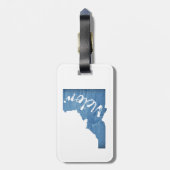 ヴィクトル・アイダホ・ウッド・グレイン ラゲッジタグ (裏面縦)