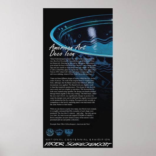 ヴィクトル・シュクレケゴストの象徴的なジャズボウル ポスター (正面)