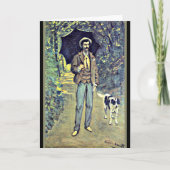 ヴィクトル・ジャック・モネ、パラソルを持つ カード (正面)