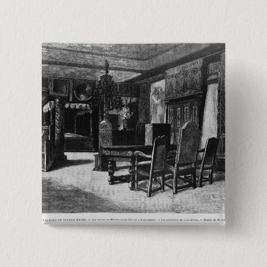 ヴィクトル・ユーゴーの家 缶バッジ (正面)