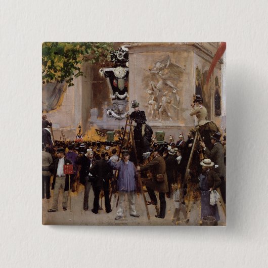 ヴィクトル・ユーゴーの葬式 缶バッジ (正面)