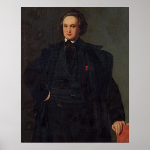 ヴィクトル・ユーゴー、c.1833のポートレート ポスター