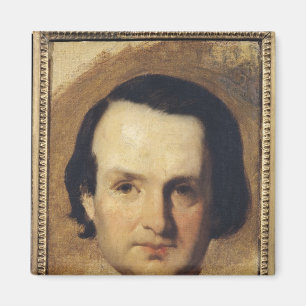 ヴィクトル・ユーゴーc.1836のポートレートのための勉強 マグネット