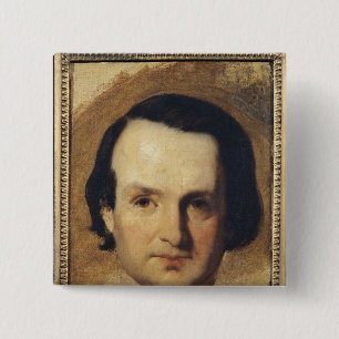 ヴィクトル・ユーゴーc.1836のポートレートのための勉強 缶バッジ