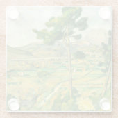 ヴィクトワールとヴィアドクト・ポール・セザンヌ ガラスコースター (裏面)