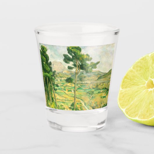 ヴィクトワールとヴィアドクト・ポール・セザンヌ ショットグラス (正面)