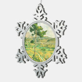 ヴィクトワールとヴィアドクト・ポール・セザンヌ スノーフレークピューターオーナメント (右)