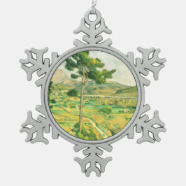 ヴィクトワールとヴィアドクト・ポール・セザンヌ スノーフレークピューターオーナメント