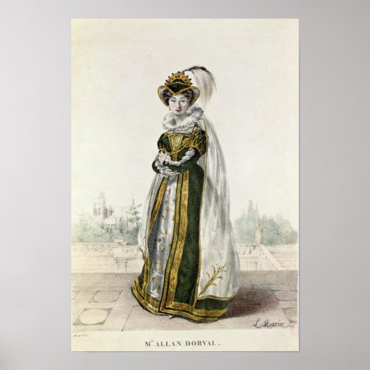 ヴィクトールによる「マリオンデローム」のマリー・ドーバル ポスター (正面)