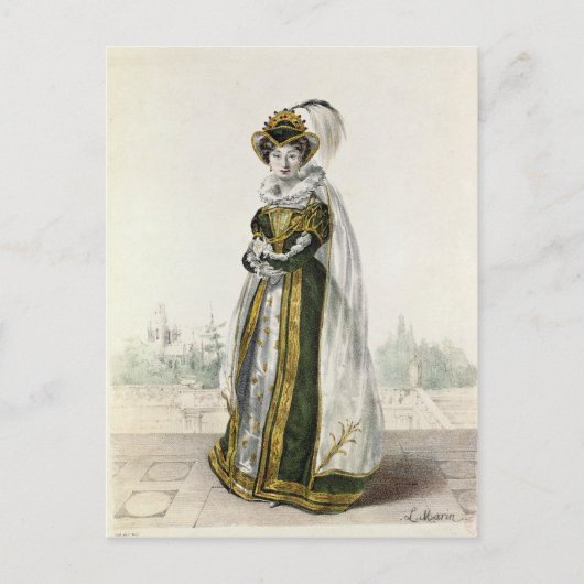 ヴィクトールによる「マリオンデローム」のマリー・ドーバル ポストカード (正面)