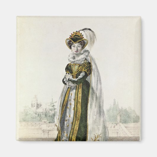 ヴィクトールによる「マリオンデローム」のマリー・ドーバル マグネット (正面)