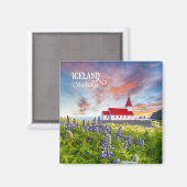 ヴィクルキルクジャ、アイスランド マグネット (正面/裏面)