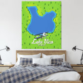 ヴィコイタリア湖 キャンバスプリント (インサイチュ (寝室))