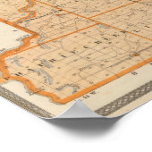 ヴィゴ郡の地図 ポスター (角)