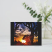 ヴィサリアの夕焼け ポストカード (スタンド正面)