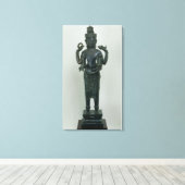 ヴィシュヌの三重型枠像 キャンバスプリント (インサイチュ (ウッドフロア))