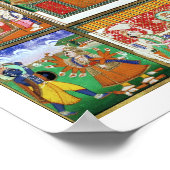 ヴィシュヌは彼の10のアバターの中心に,ジャイプール, R ポスター (角)