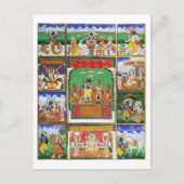 ヴィシュヌは彼の10のアバターの中心に，ジャイプール， R ポストカード (正面)