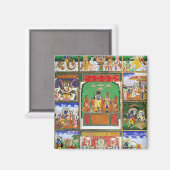 ヴィシュヌは彼の10のアバターの中心に，ジャイプール， R マグネット (正面/裏面)