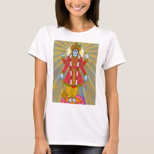 ヴィシュヌ神Tシャツ 神聖なカジュアルウェア スピリチュアル Tシャツ