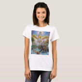 ヴィシュヌ・ガルダ・ガジェンドラ・マカラ Tシャツ (正面フル)