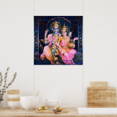 ヴィシュヌ&ラクシュミのポスター ポスター (キッチン)
