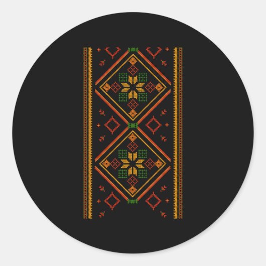 ヴィシュヴァンカウクライナ刺繍刺繍プロ英国 ラウンドシール (正面)