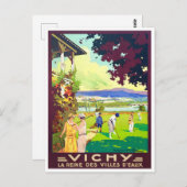 ヴィシー・フランスヴィンテージ旅行 ポストカード (正面/裏面)