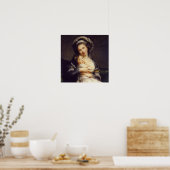 ヴィジェルブラン – ターバン&チャイルドのセルフポートレート ポスター (キッチン)