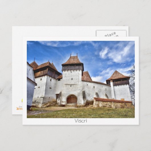 ヴィスクリ強化された教会 ポストカード (正面/裏面)