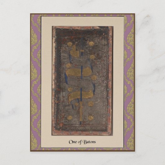 ヴィスコンティタロットデッキカード1 - circa 1428-1447 ポストカード (正面)