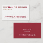 ヴィスティンカルテソーバー 名刺 (正面/裏面)