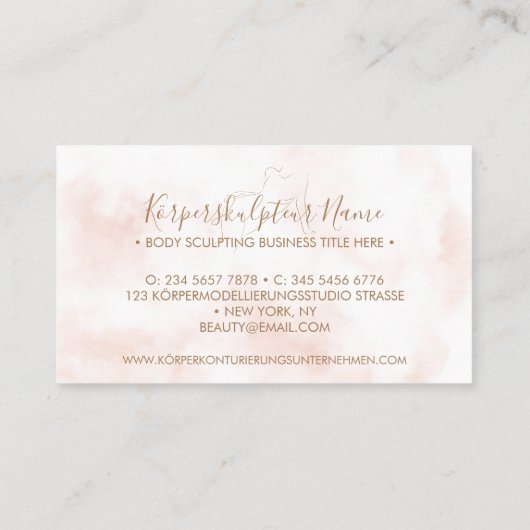 ヴィスティンカルテフール体スカルプティングコンチュリエロンスパ 名刺 (裏面)