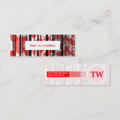 ヴィスティンカルテミニロットシュワルツ スキニー名刺 (正面/裏面)