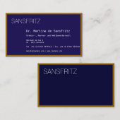 ヴィスティンカルテ金ゴールドブラウ 名刺 (正面/裏面)