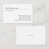 ヴィステンカルテ 名刺 (正面/裏面)