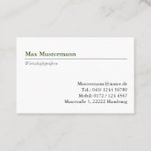 ヴィステンカルテ 名刺 (正面)