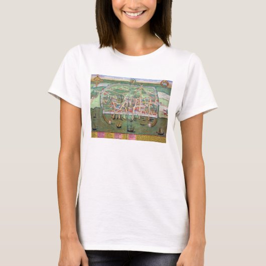 ヴィスビーの地図, 'Civitates Orbis Terrarum'よりG Tシャツ (正面)