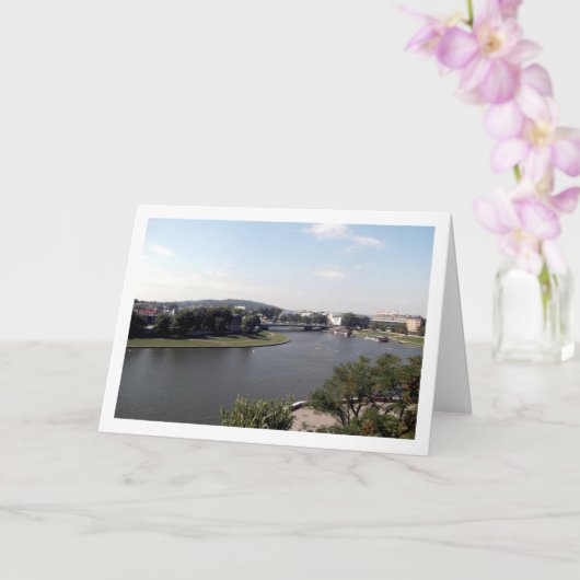 ヴィスワ川、クラクフ、ポーランド カード (蘭)