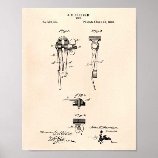 ヴィス1893特許美術古品 ポスター (正面)