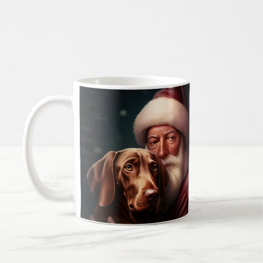ヴィズラとサンタクロースのクリスマス コーヒーマグカップ (左)