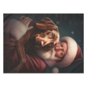 ヴィズラとサンタクロースのクリスマス テーブルクロス (正面(横))