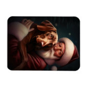 ヴィズラとサンタクロースのクリスマス マグネット (横)