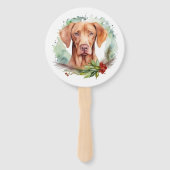 ヴィズラのクリスマスリース  festive + Pup ハンドファン (裏面)