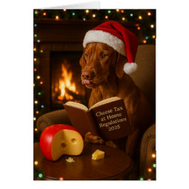 ヴィズラの「チーズ税」クリスマスカード