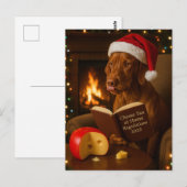 ヴィズラの「チーズ税」クリスマス ポストカード (正面/裏面)