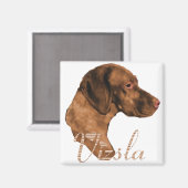 ヴィズラ愛好家のためのギフト マグネット (正面/裏面)